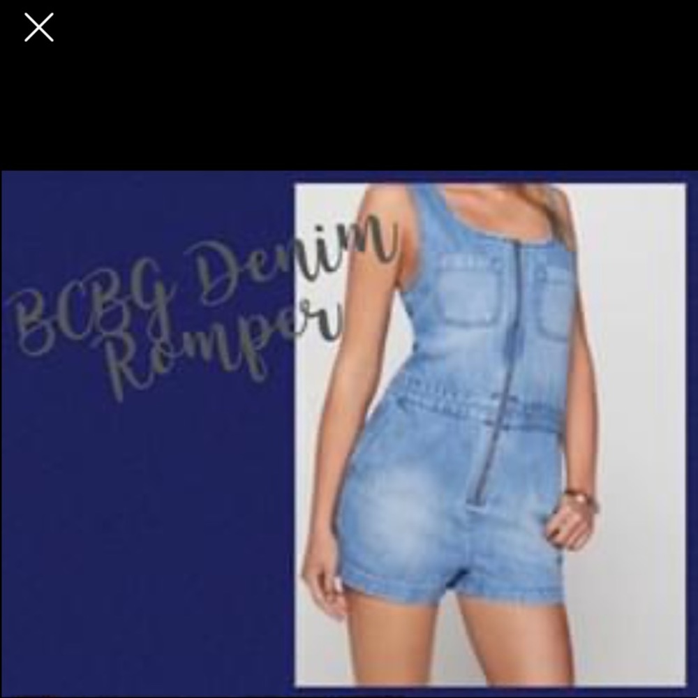 BCBG Denim Romper